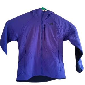 The North Face Running Cross country purple zip isolated jacket sz. L woman